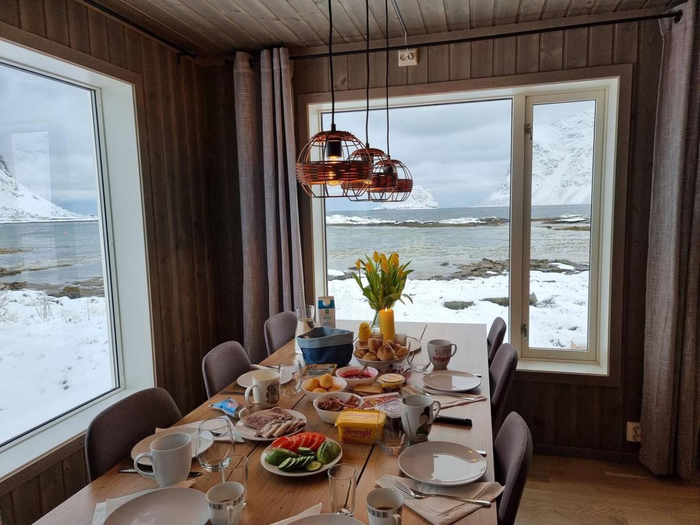 Magic Views And Walking Distance To Best Beaches Leknes Exteriör bild